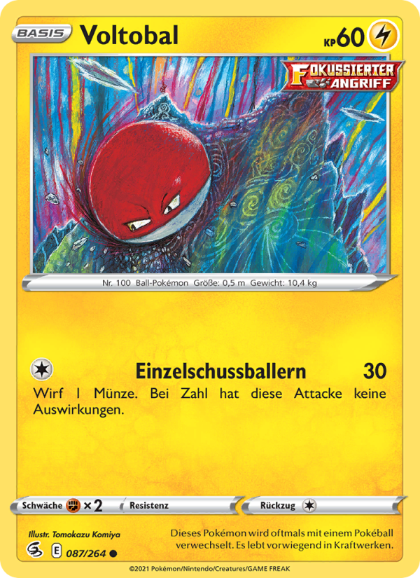 Voltobal 87 — Fusion Strike (German Pokémon TCG card)