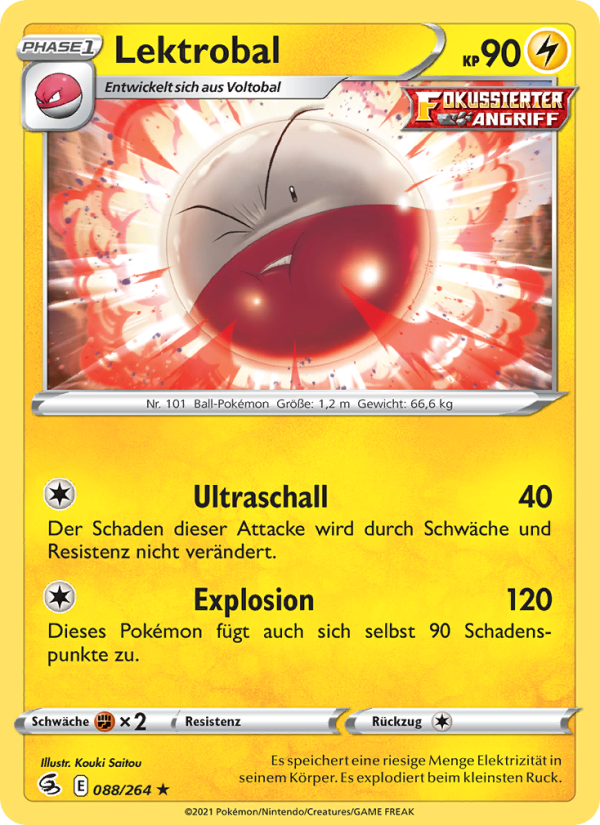 Lektrobal 88 — Fusion Strike (German Pokémon TCG card)
