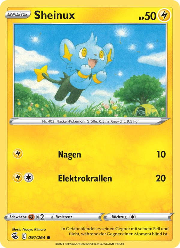 Sheinux 91 — Fusion Strike (German Pokémon TCG card)