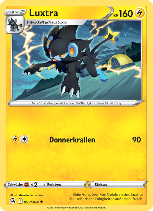 Luxtra 93 — Fusion Strike (German Pokémon TCG card)