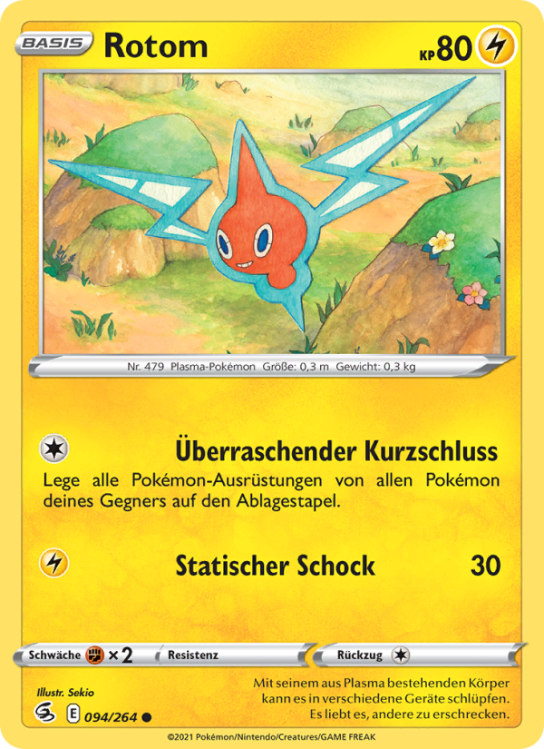 Rotom 94 — Fusion Strike (German Pokémon TCG card)