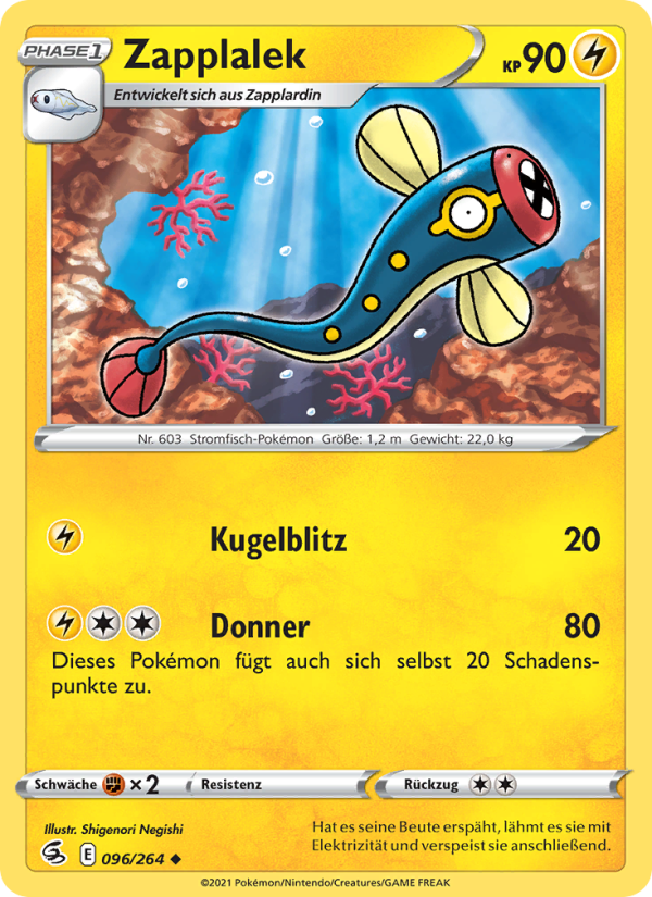 Zapplalek 96 — Fusion Strike (German Pokémon TCG card)