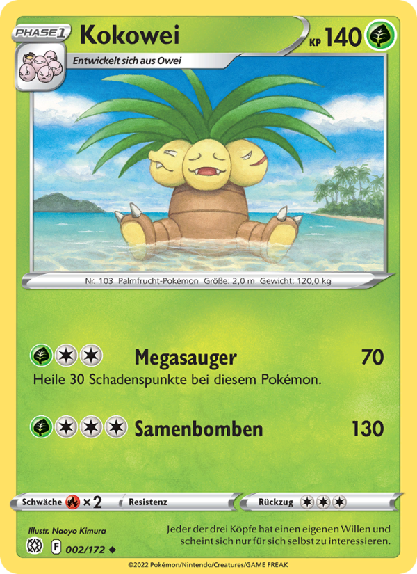 Kokowei 002 — Brilliant Stars (German Pokémon TCG card)