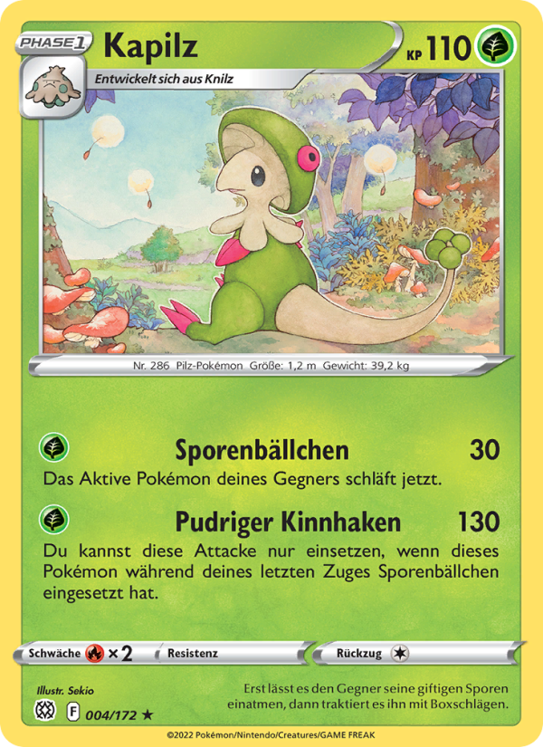 Kapilz 004 — Brilliant Stars (German Pokémon TCG card)