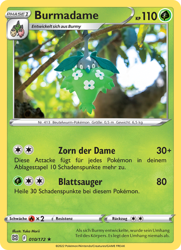 Burmadame 010 — Brilliant Stars (German Pokémon TCG card)