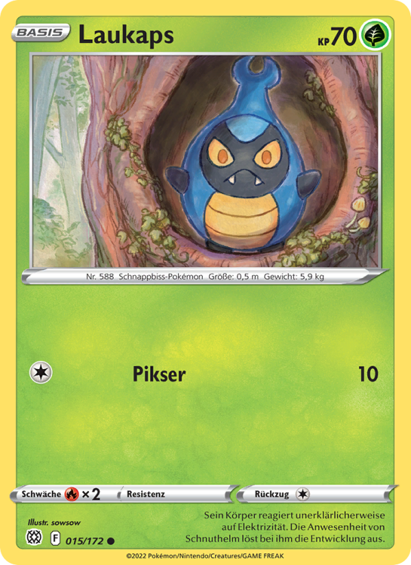 Laukaps 015 — Brilliant Stars (German Pokémon TCG card)