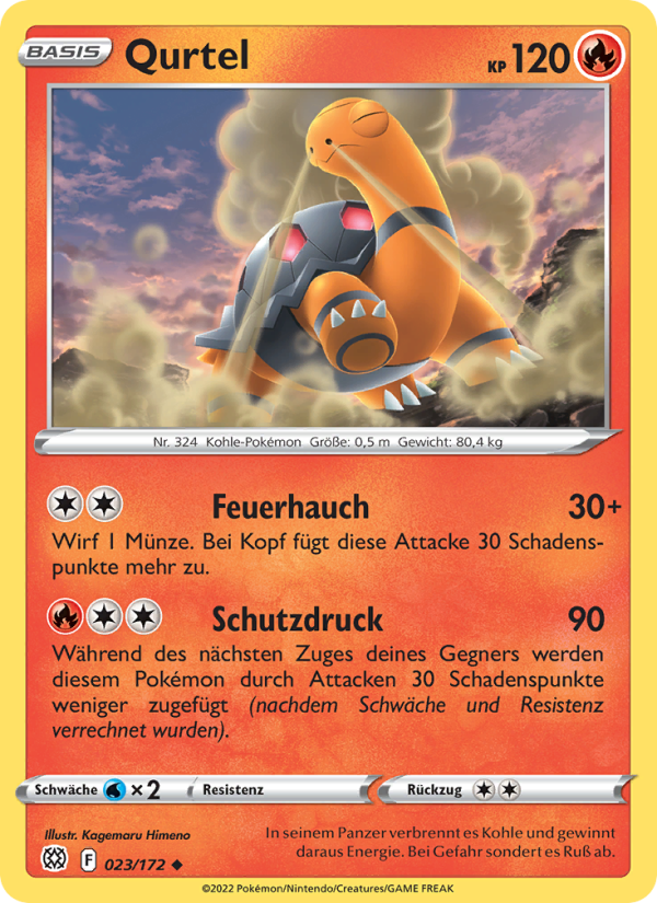 Qurtel 023 — Brilliant Stars (German Pokémon TCG card)