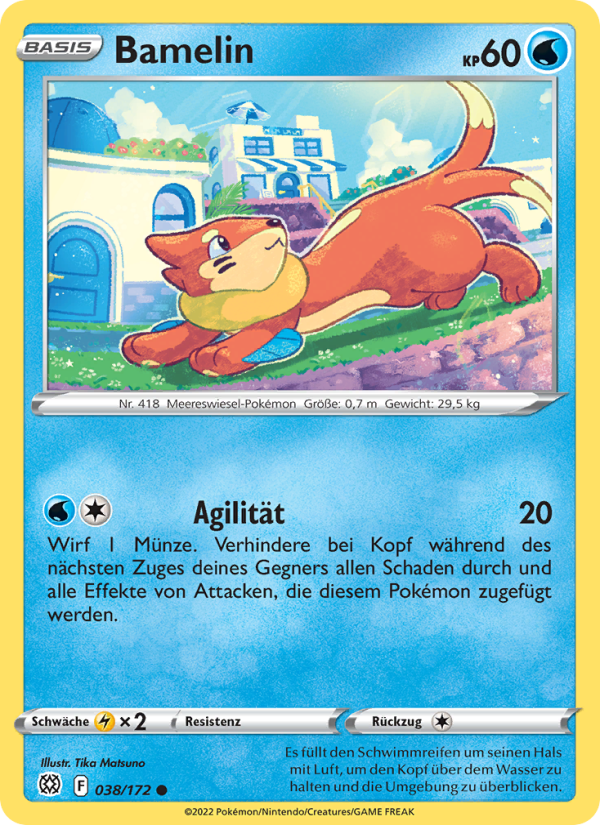 Bamelin 038 — Brilliant Stars (German Pokémon TCG card)