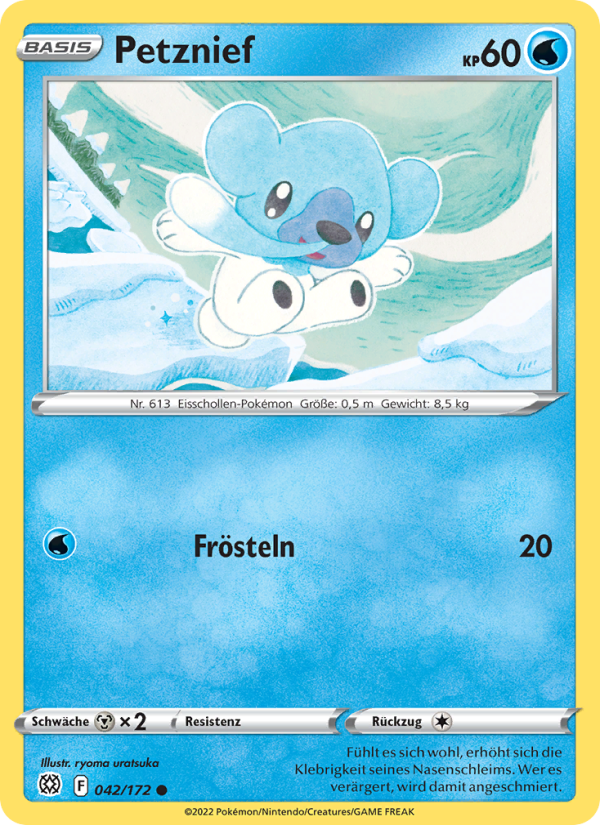 Petznief 042 — Brilliant Stars (German Pokémon TCG card)