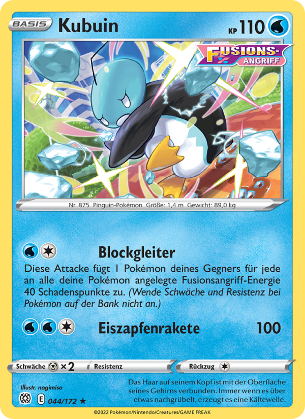Kubuin 044 — Brilliant Stars (German Pokémon TCG card)