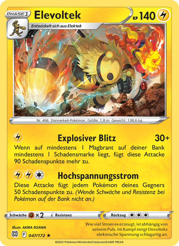 Elevoltek 047 — Brilliant Stars (German Pokémon TCG card)