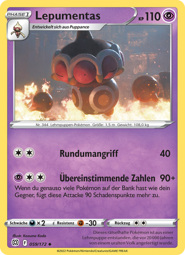 Lepumentas 059 — Brilliant Stars (German Pokémon TCG card)