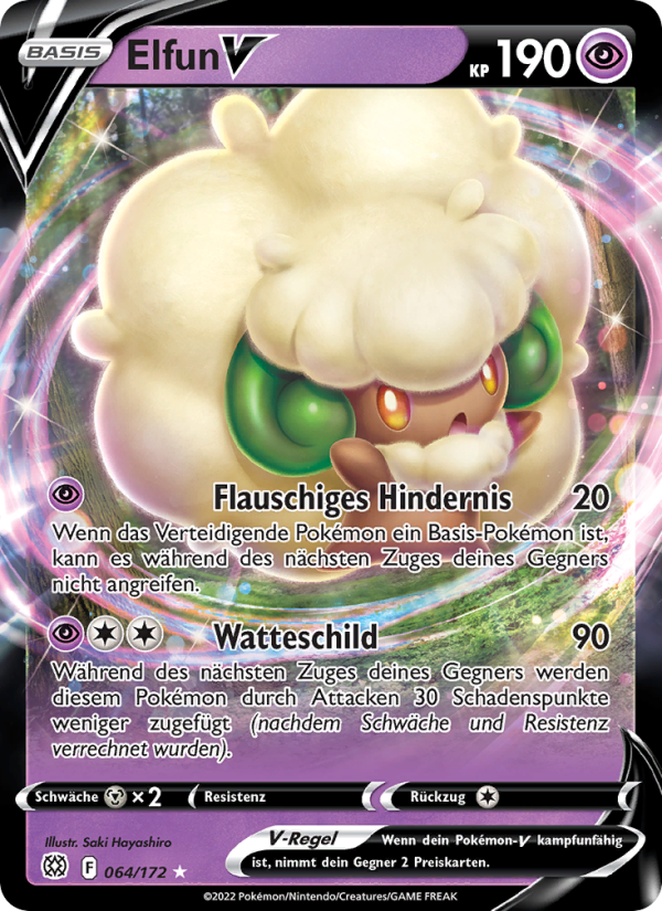 Elfun V 064 — Brilliant Stars (German Pokémon TCG card)