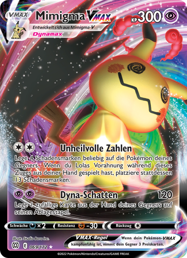 Mimigma VMAX 069 — Brilliant Stars (German Pokémon TCG card)