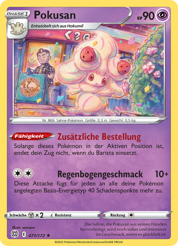 Pokusan 071 — Brilliant Stars (German Pokémon TCG card)