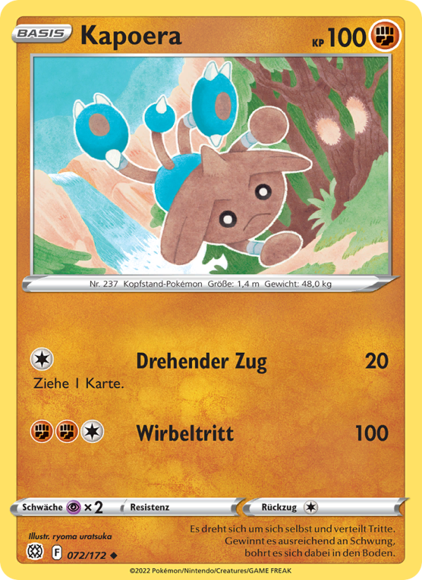 Kapoera 072 — Brilliant Stars (German Pokémon TCG card)