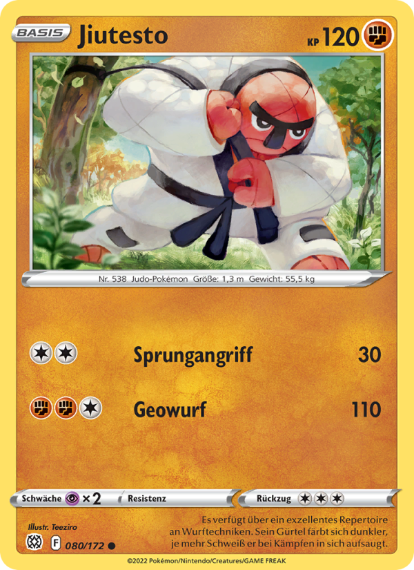 Jiutesto 080 — Brilliant Stars (German Pokémon TCG card)