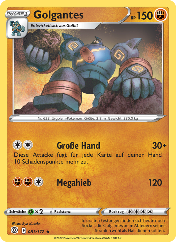 Golgantes 083 — Brilliant Stars (German Pokémon TCG card)