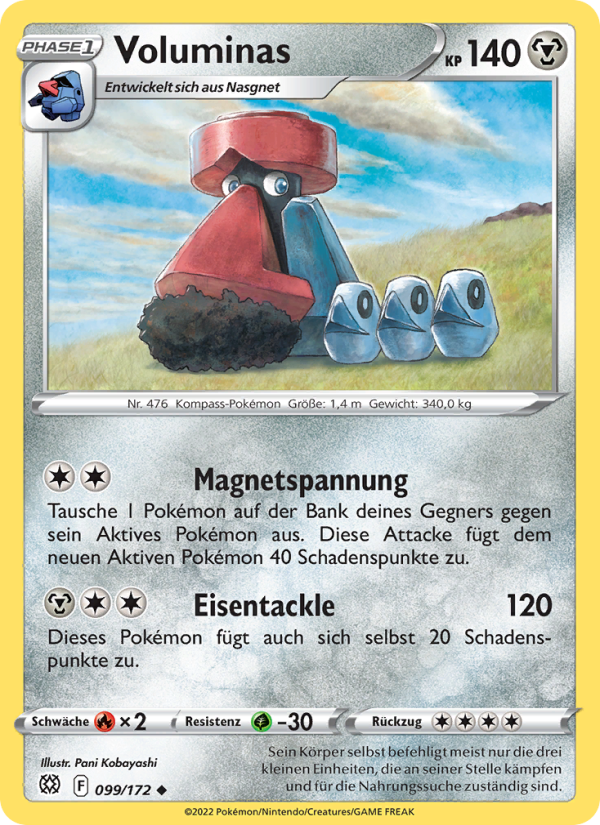 Voluminas 099 — Brilliant Stars (German Pokémon TCG card)
