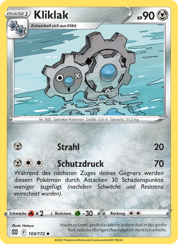 Kliklak 103 — Brilliant Stars (German Pokémon TCG card)