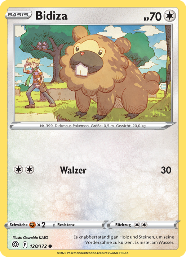 Bidiza 120 — Brilliant Stars (German Pokémon TCG card)