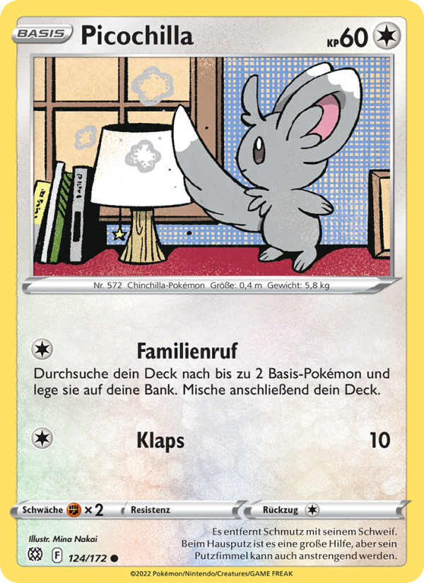 Picochilla 124 — Brilliant Stars (German Pokémon TCG card)