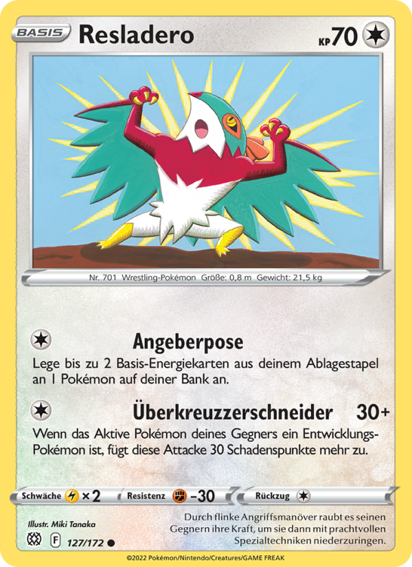 Resladero 127 — Brilliant Stars (German Pokémon TCG card)