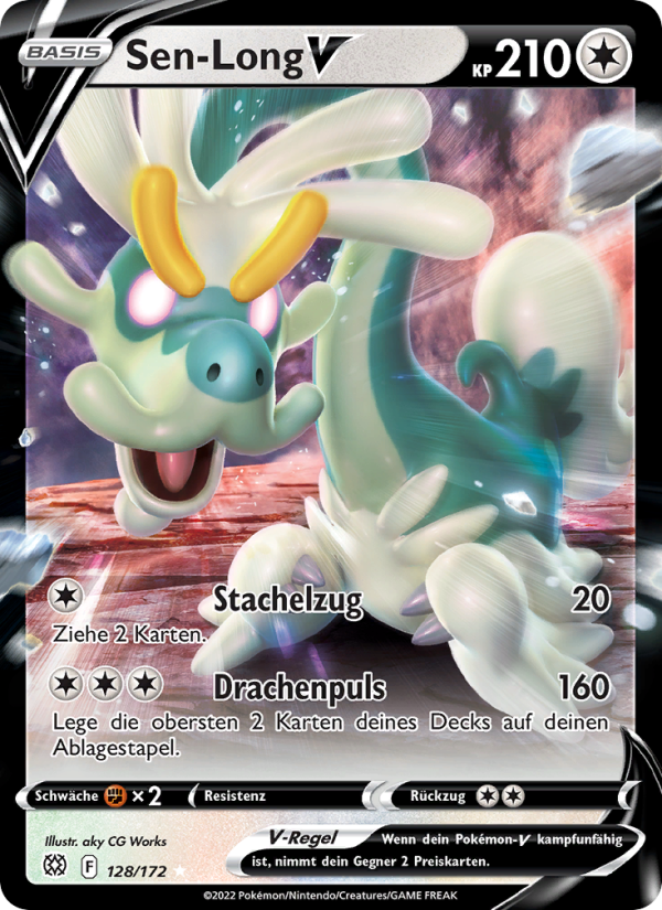 Sen-Long V 128 — Brilliant Stars (German Pokémon TCG card)