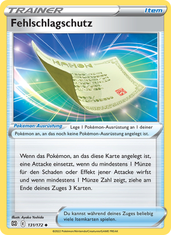 Fehlschlagschutz 131 — Brilliant Stars (German Pokémon TCG card)