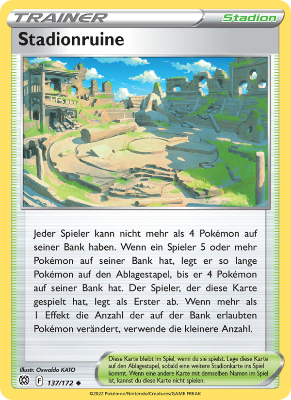 Stadionruine 137 — Brilliant Stars (German Pokémon TCG card)