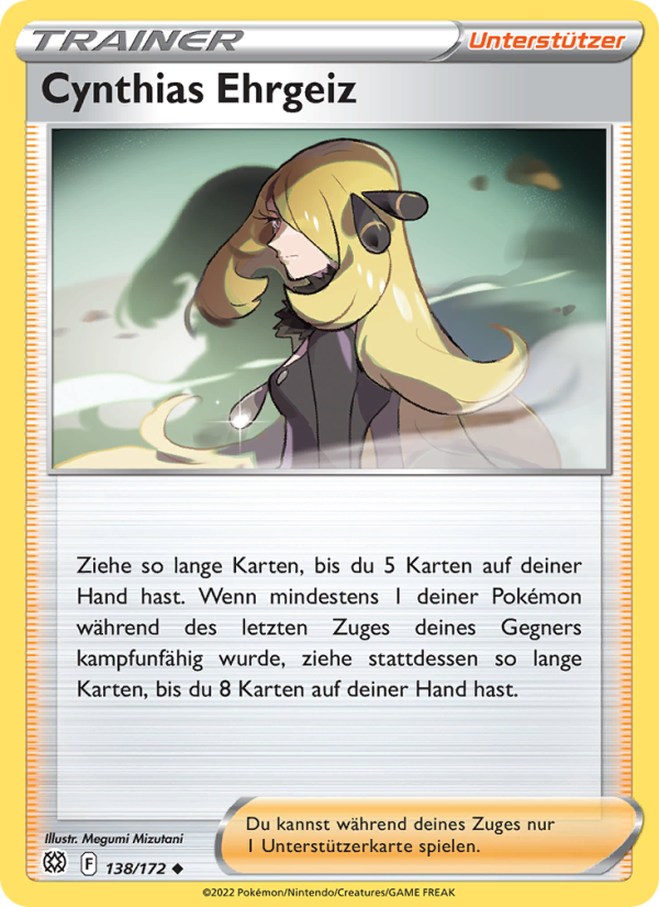 Cynthias Ehrgeiz 138 — Brilliant Stars (German Pokémon TCG card)