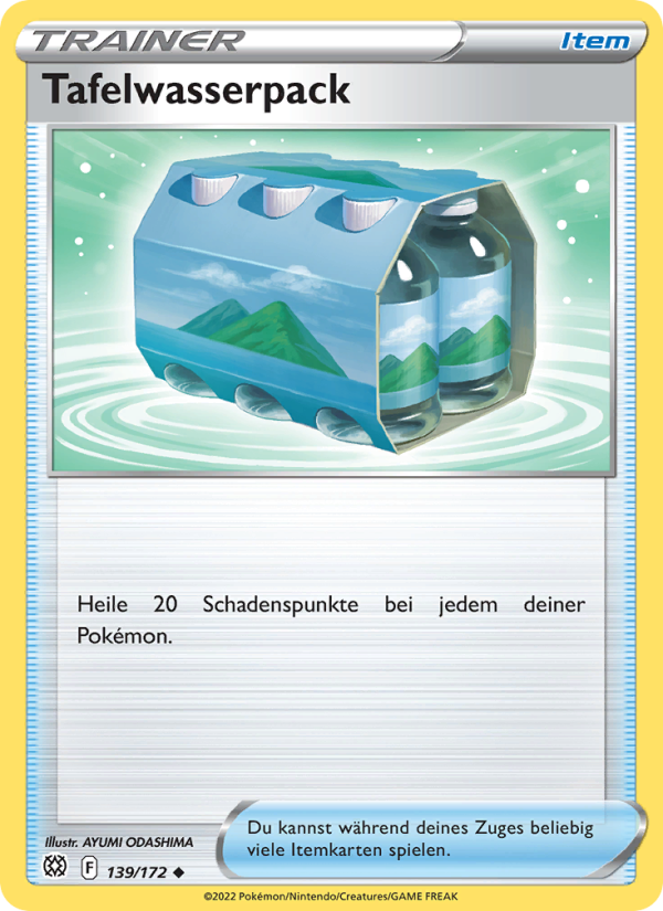 Tafelwasserpack 139 — Brilliant Stars (German Pokémon TCG card)