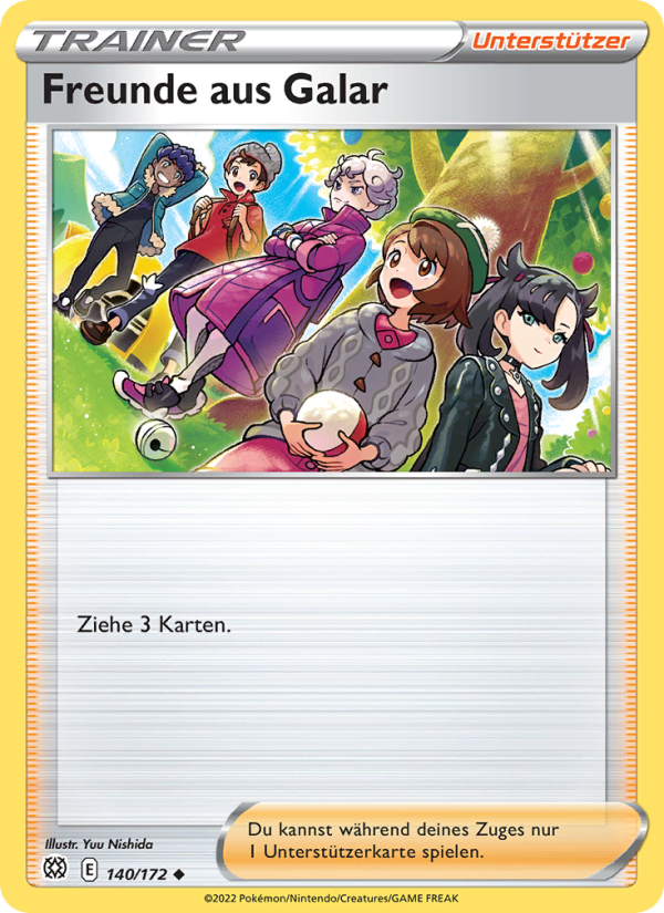Freunde aus Galar 140 — Brilliant Stars (German Pokémon TCG card)