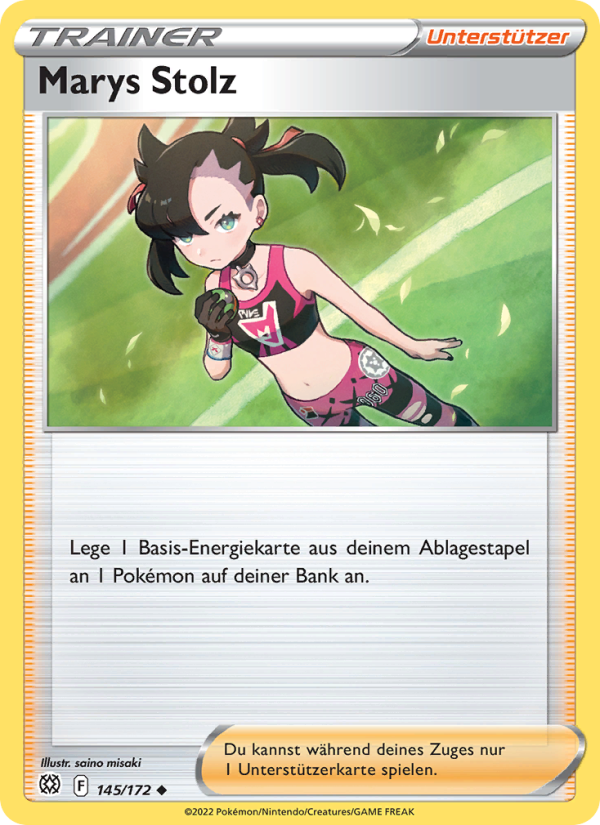 Marys Stolz 145 — Brilliant Stars (German Pokémon TCG card)