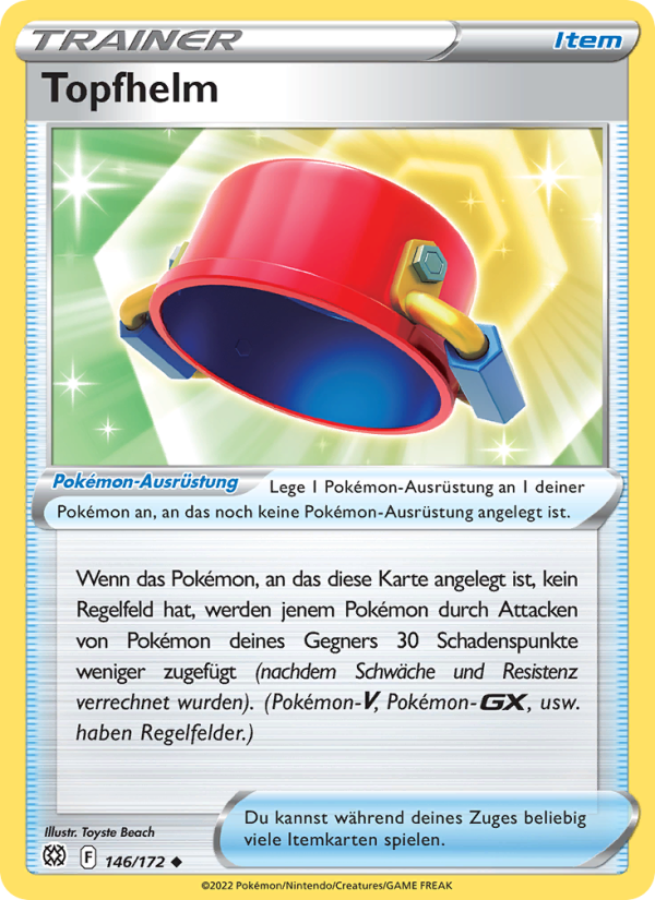 Topfhelm 146 — Brilliant Stars (German Pokémon TCG card)