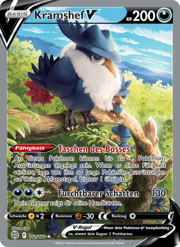 Kramshef V 162 — Brilliant Stars (German Pokémon TCG card)