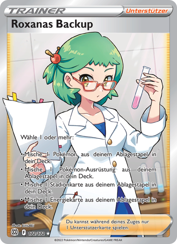 Roxanas Backup 172 — Brilliant Stars (German Pokémon TCG card)