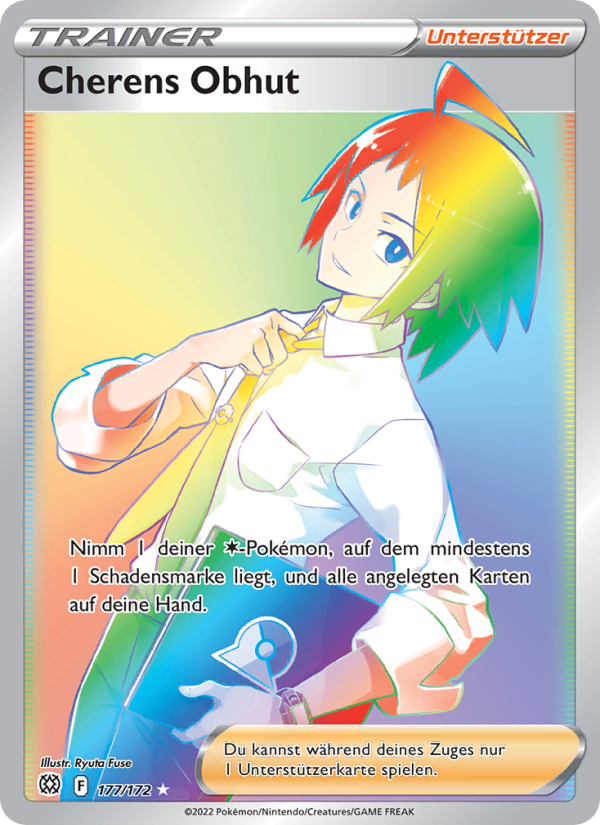 Cherens Obhut 177 — Brilliant Stars (German Pokémon TCG card)
