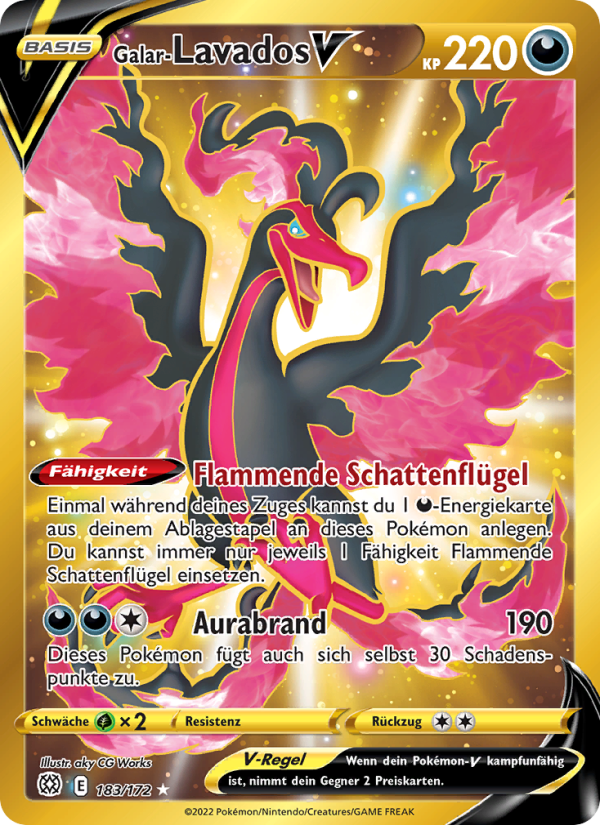 Galar-Lavados V 183 — Brilliant Stars (German Pokémon TCG card)