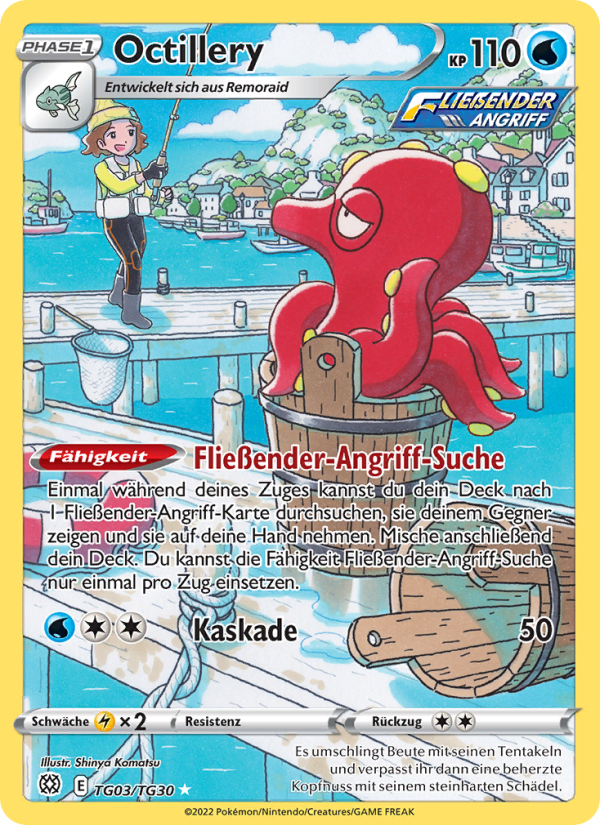 Octillery TG03 — Brilliant Stars (German Pokémon TCG card)