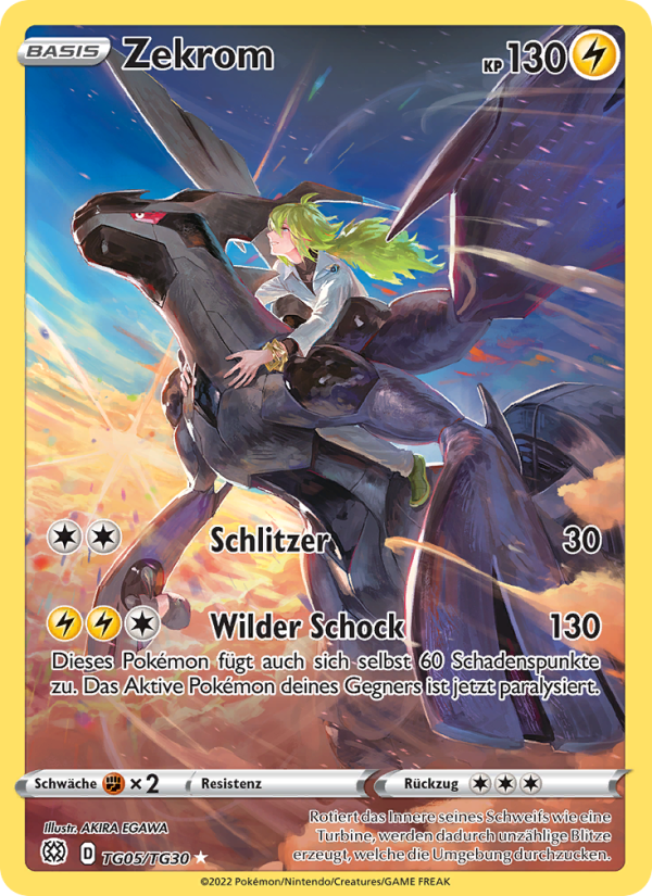 Zekrom TG05 — Brilliant Stars (German Pokémon TCG card)