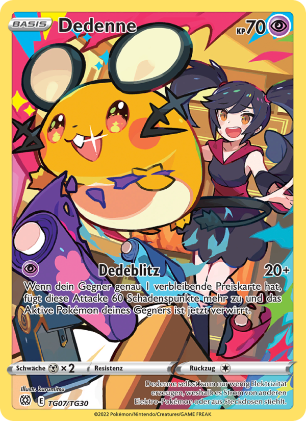 Dedenne TG07 — Brilliant Stars (German Pokémon TCG card)