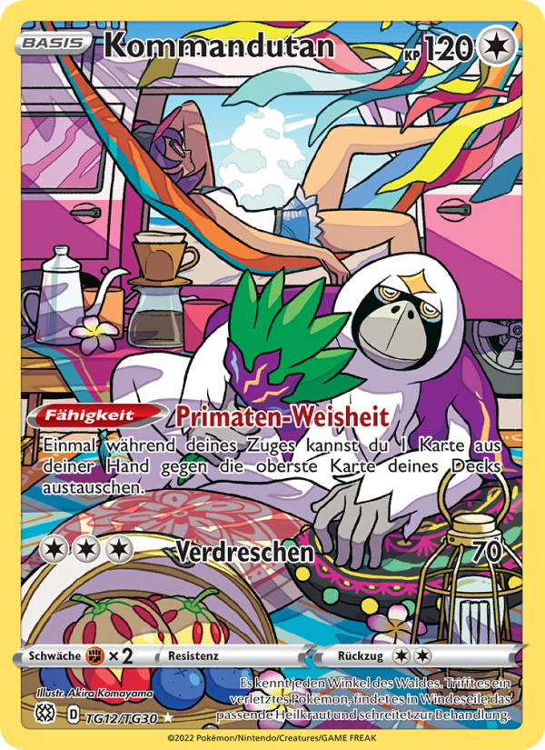 Kommandutan TG12 — Brilliant Stars (German Pokémon TCG card)