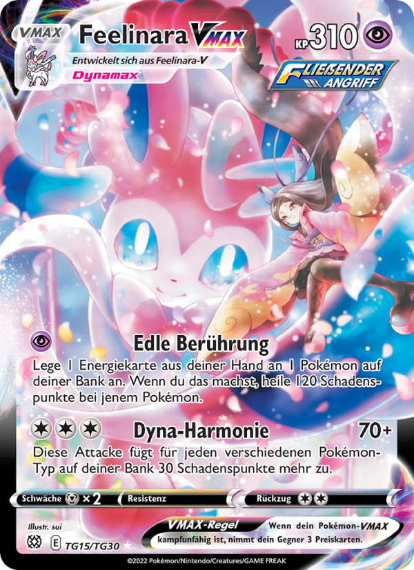 Feelinara VMAX TG15 — Brilliant Stars (German Pokémon TCG card)