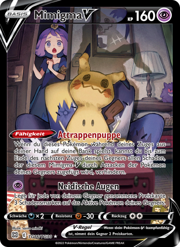 Mimigma V TG16 — Brilliant Stars (German Pokémon TCG card)