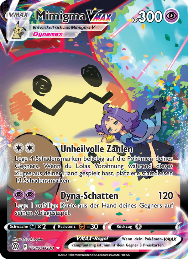 Mimigma VMAX TG17 — Brilliant Stars (German Pokémon TCG card)