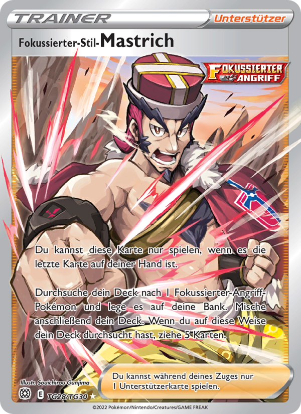Fokussierter-Stil-Mastrich TG28 — Brilliant Stars (German Pokémon TCG card)