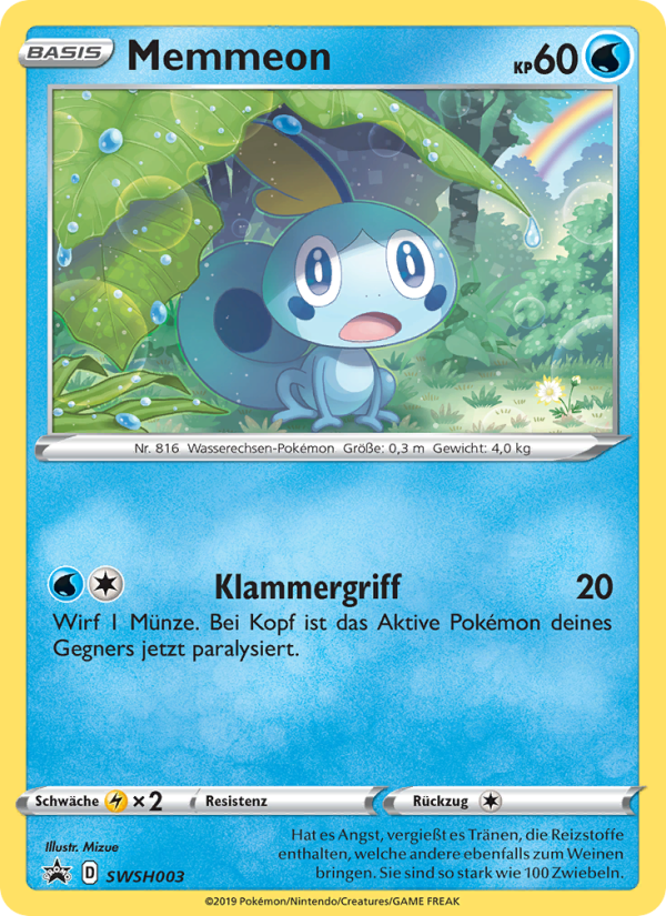 Memmeon SWSH003 — Sword & Shield Promos (German Pokémon TCG card)