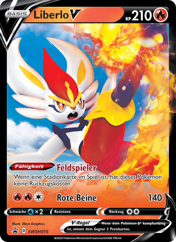 Liberlo V SWSH015 — Sword & Shield Promos (German Pokémon TCG card)