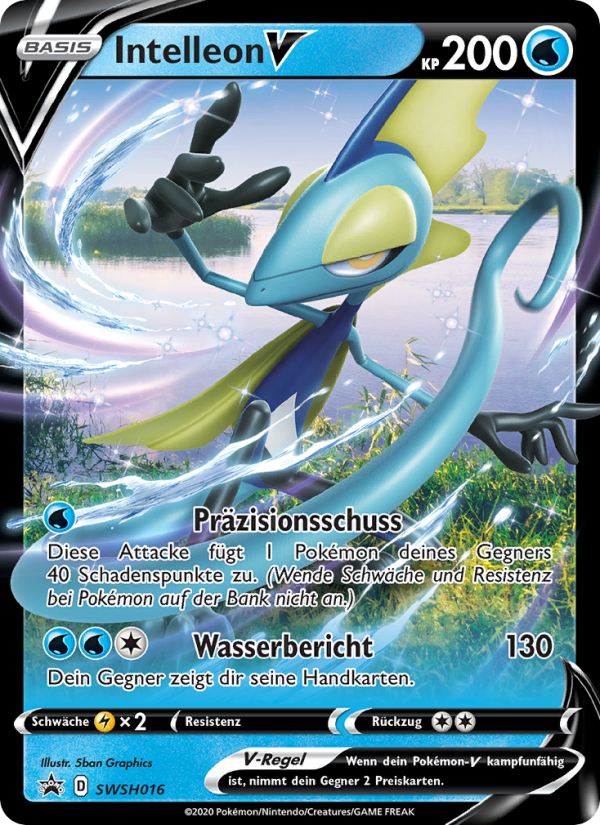 Intelleon V SWSH016 — Sword & Shield Promos (German Pokémon TCG card)